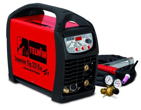 Telwin SUPERIOR TIG 251 DC-HF/LIFT VRD 400V с аксессуарами